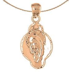 10K, 14K or 18K Gold Mother Mary, Praying Woman Pendant