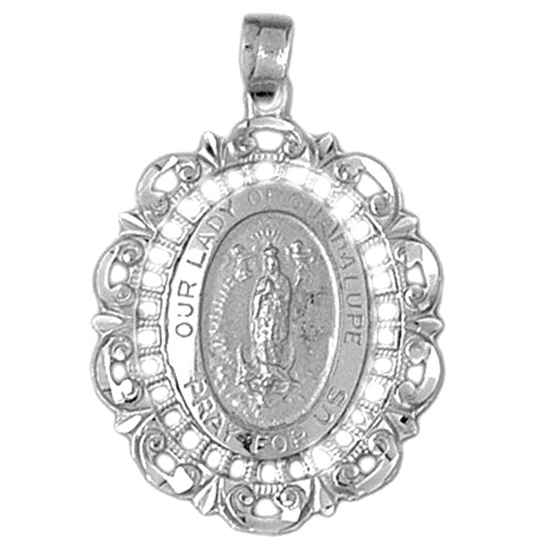 10K, 14K or 18K Gold Our Lady Guadalupe Pendant