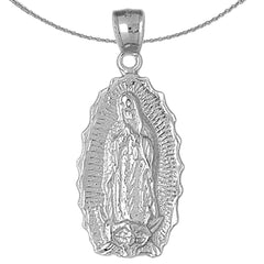 Colgante Nuestra Señora Guadalupe de Oro de 10K, 14K o 18K