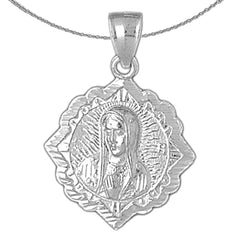 10K, 14K or 18K Gold Our Lady Guadalupe Pendant