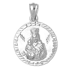 10K, 14K or 18K Gold Our Lady Guadalupe Pendant