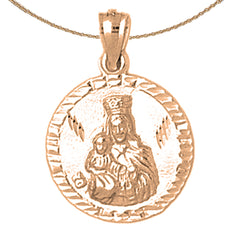 Colgante Nuestra Señora Guadalupe de Oro de 10K, 14K o 18K