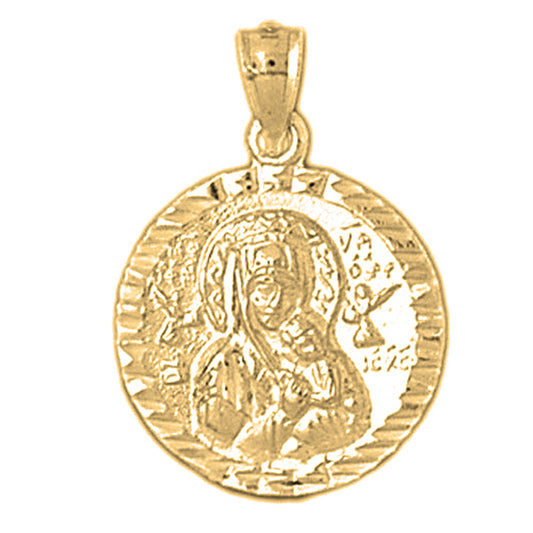 10K, 14K or 18K Gold Our Lady Guadalupe Pendant