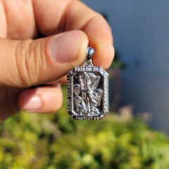 10K, 14K or 18K Gold Saint Michael Pendant