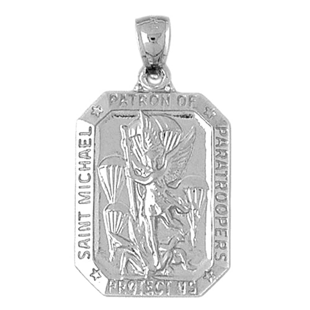 10K, 14K or 18K Gold Saint Michael Pendant