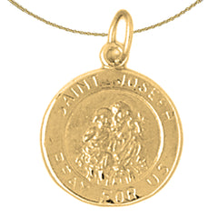 14K or 18K Gold Saint Joseph Pendant