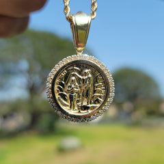 10K, 14K or 18K Gold Saint John Pendant