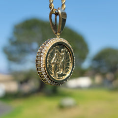 10K, 14K or 18K Gold Saint John Pendant