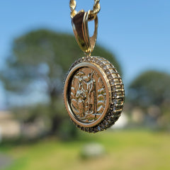 10K, 14K or 18K Gold Saint John Pendant