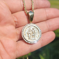 10K, 14K or 18K Gold Saint John Pendant