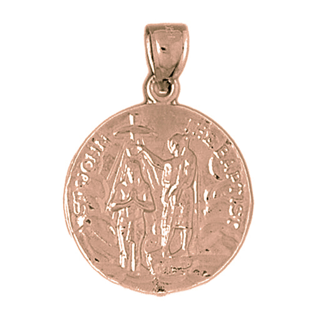 10K, 14K or 18K Gold Saint John Pendant