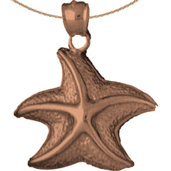 10K, 14K or 18K Gold Starfish Pendant