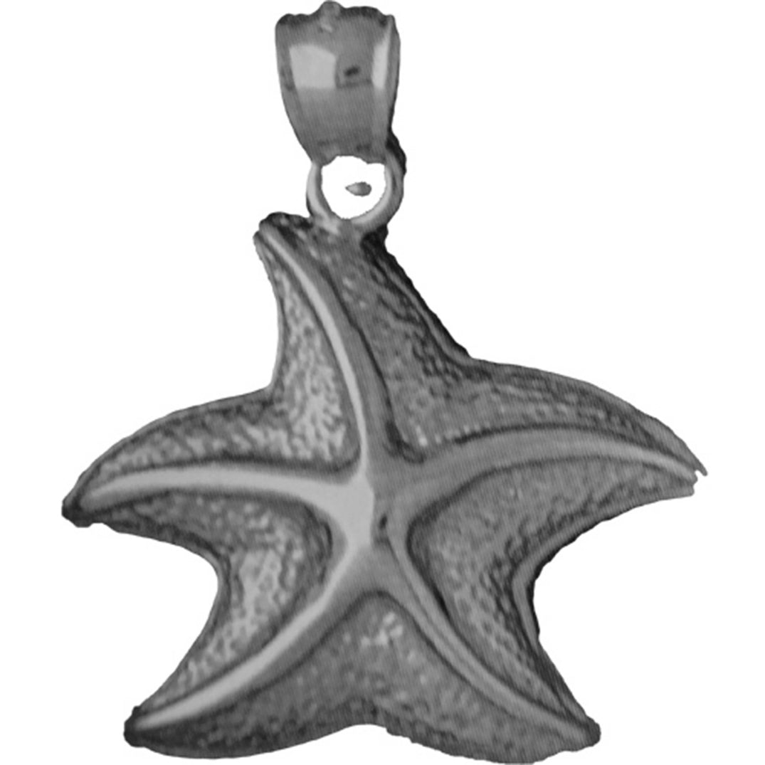 10K, 14K or 18K Gold Starfish Pendant