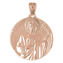 10K, 14K or 18K Gold Saint Jude Pendant