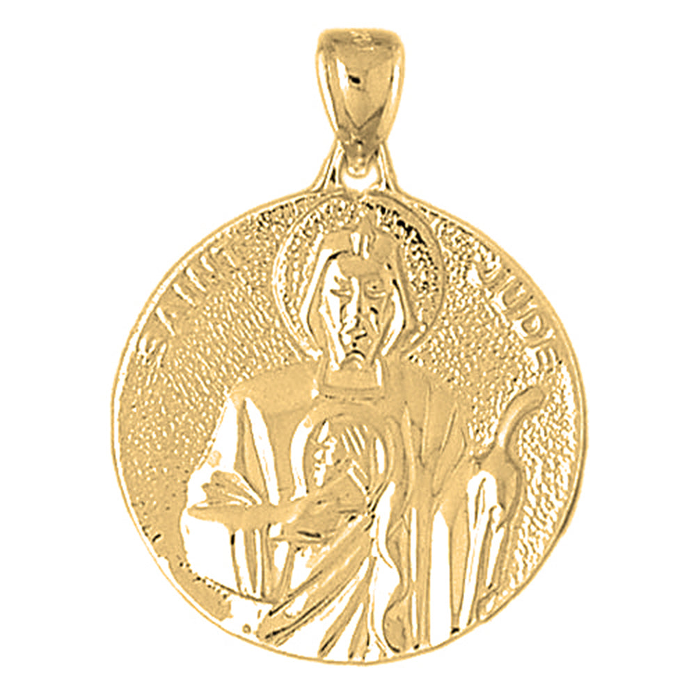 10K, 14K or 18K Gold Saint Jude Pendant