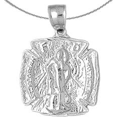 10K, 14K or 18K Gold Saint Florian Pendant