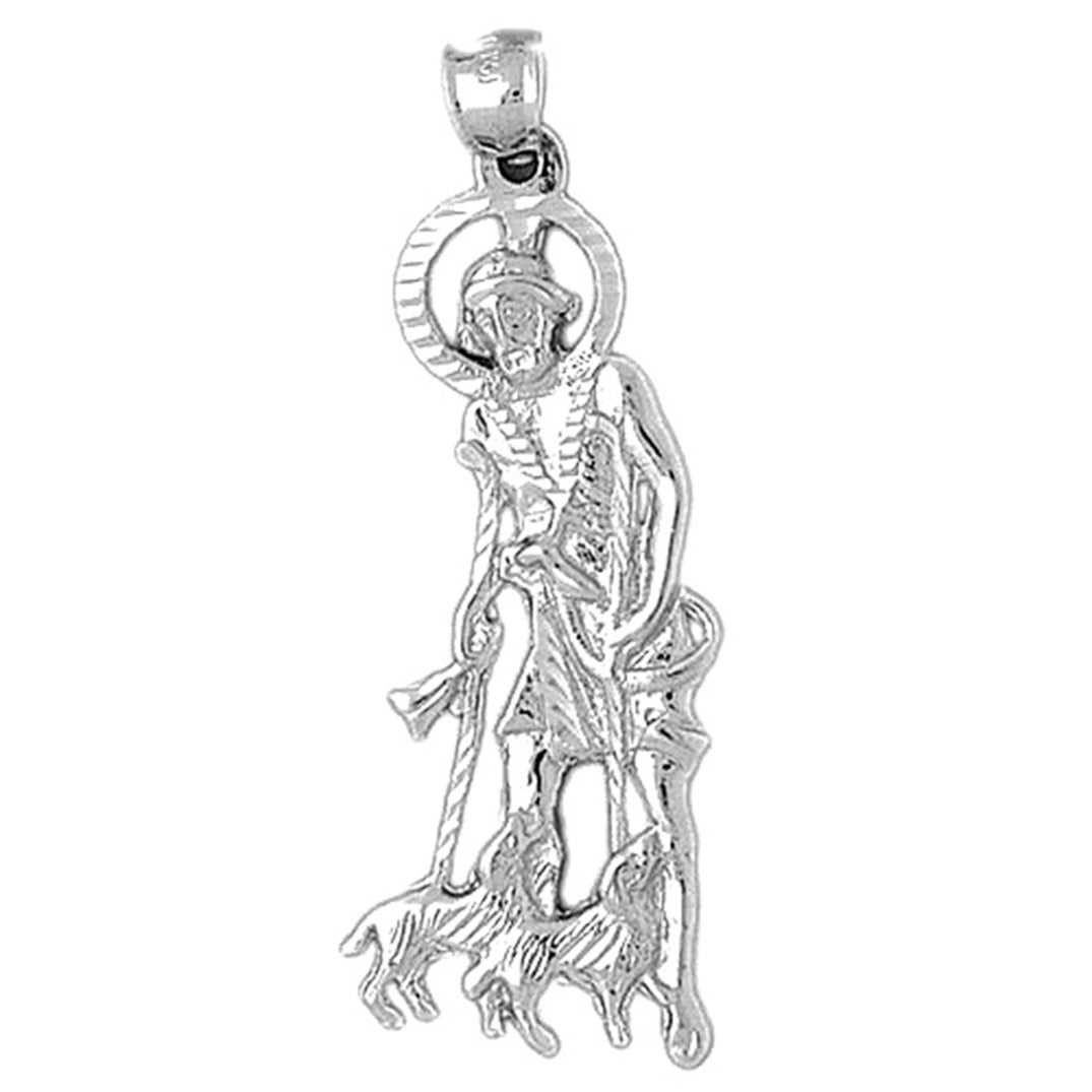 10K, 14K or 18K Gold Saint Lazarus Pendant