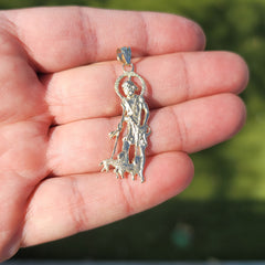 10K, 14K or 18K Gold Saint Lazarus Pendant