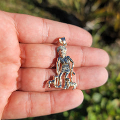 10K, 14K or 18K Gold Saint Lazarus Pendant