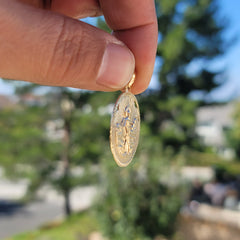 10K, 14K or 18K Gold Saint Lazarus Pendant