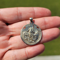 10K, 14K or 18K Gold Saint Lazarus Pendant