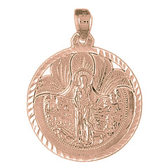 10K, 14K or 18K Gold Saint Lazarus Pendant