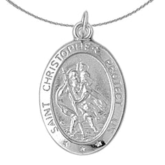 10K, 14K or 18K Gold Saint Christopher Pendant