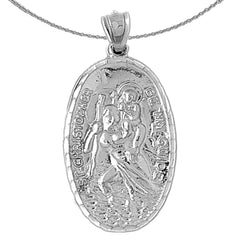 10K, 14K or 18K Gold Saint Christopher Pendant