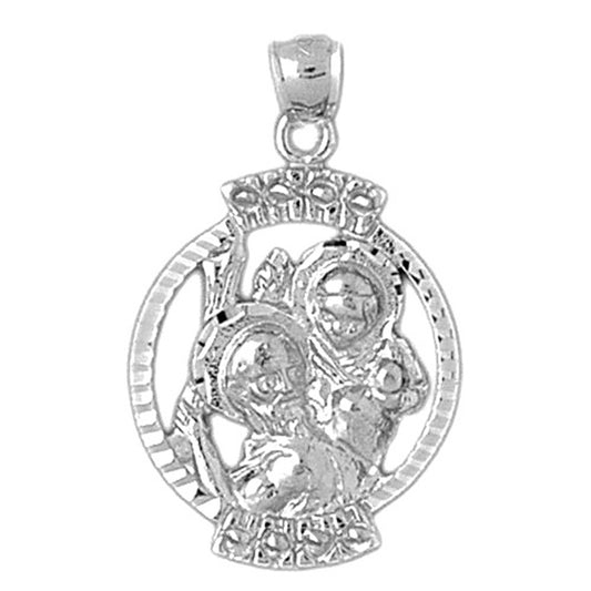 10K, 14K or 18K Gold Saint Christopher Pendant