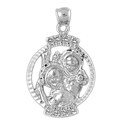 10K, 14K or 18K Gold Saint Christopher Pendant