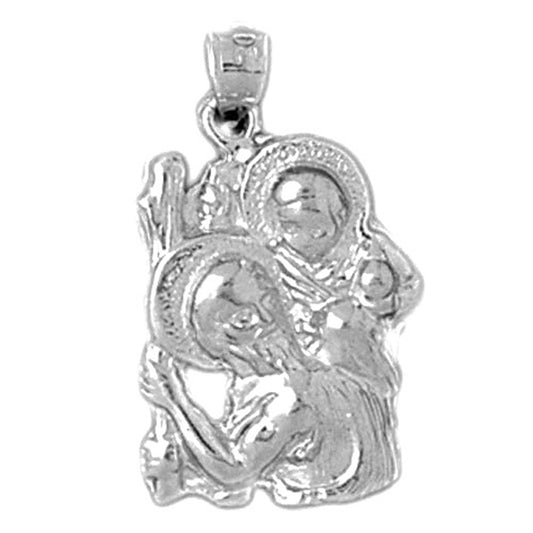 10K, 14K or 18K Gold Saint Christopher Pendant