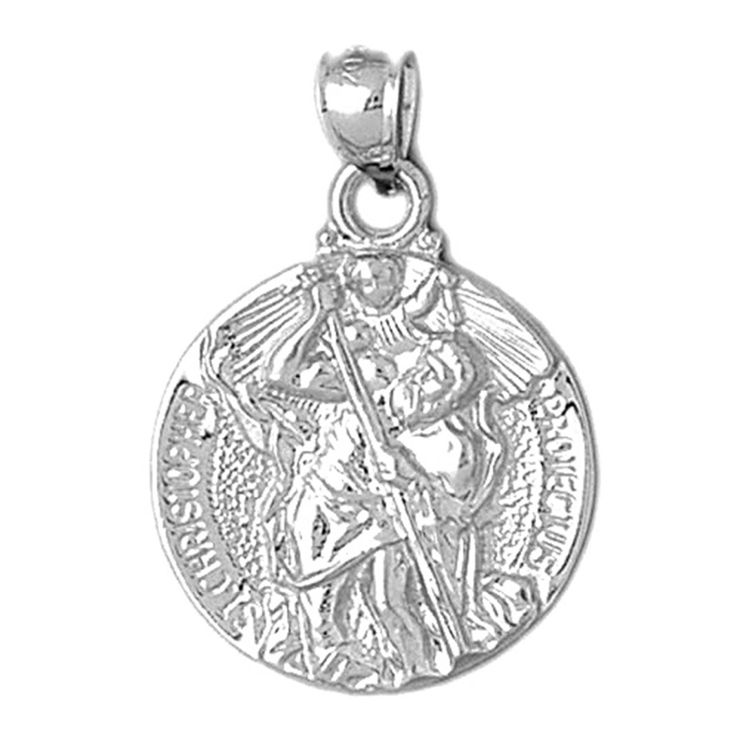 10K, 14K or 18K Gold Saint Christopher Pendant