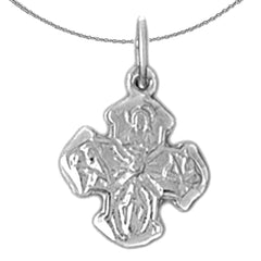 14K or 18K Gold 4-Way Cross Pendant