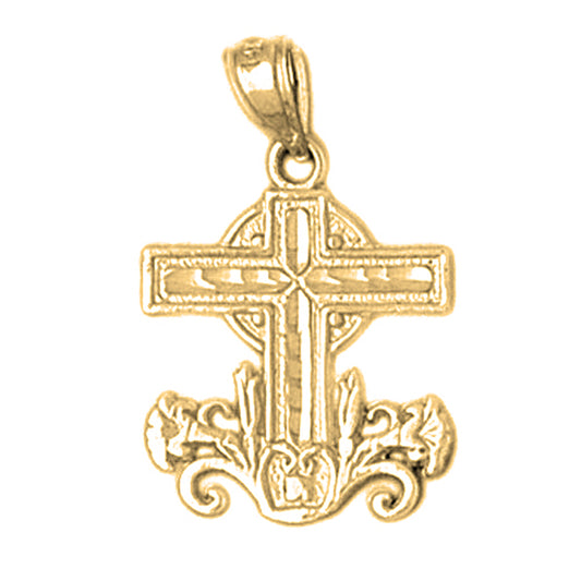 14K or 18K Gold Cross Pendant