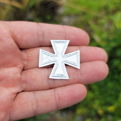 10K, 14K or 18K Gold Iron Cross Pendant