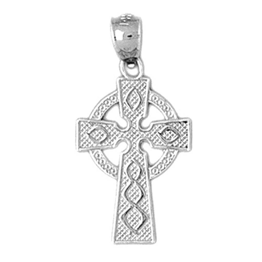 14K or 18K Gold Celtic Cross Pendant