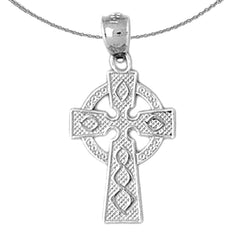 14K or 18K Gold Celtic Cross Pendant