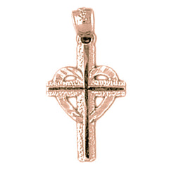 14K or 18K Gold Celtic Cross Pendant