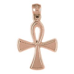 14K or 18K Gold Ankh Cross Pendant