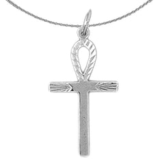 14K or 18K Gold Ankh Cross Pendant