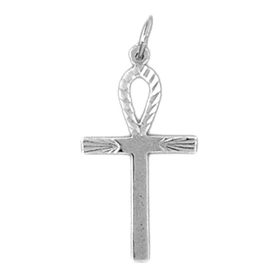 14K or 18K Gold Ankh Cross Pendant