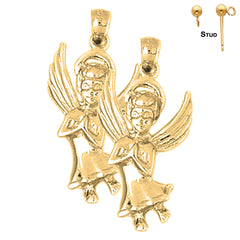 14K or 18K Gold Angel Earrings