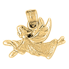 14K or 18K Gold Angel Pendant