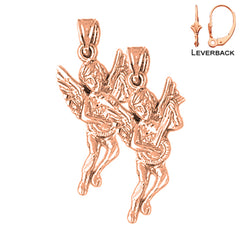 14K or 18K Gold Angel Earrings