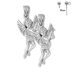 14K or 18K Gold Angel Earrings