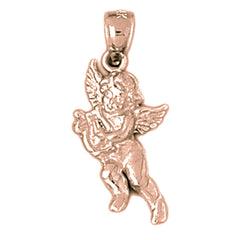 14K or 18K Gold Angel Pendant