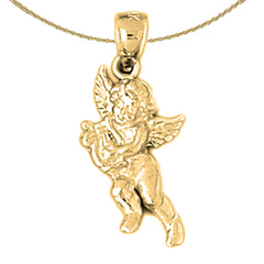 14K or 18K Gold Angel Pendant