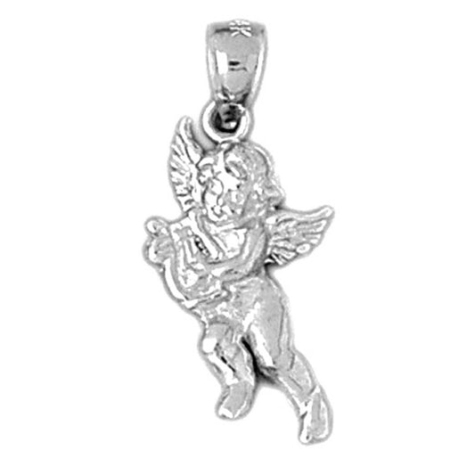 14K or 18K Gold Angel Pendant