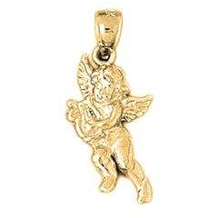 14K or 18K Gold Angel Pendant