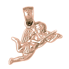 14K or 18K Gold Angel Pendant